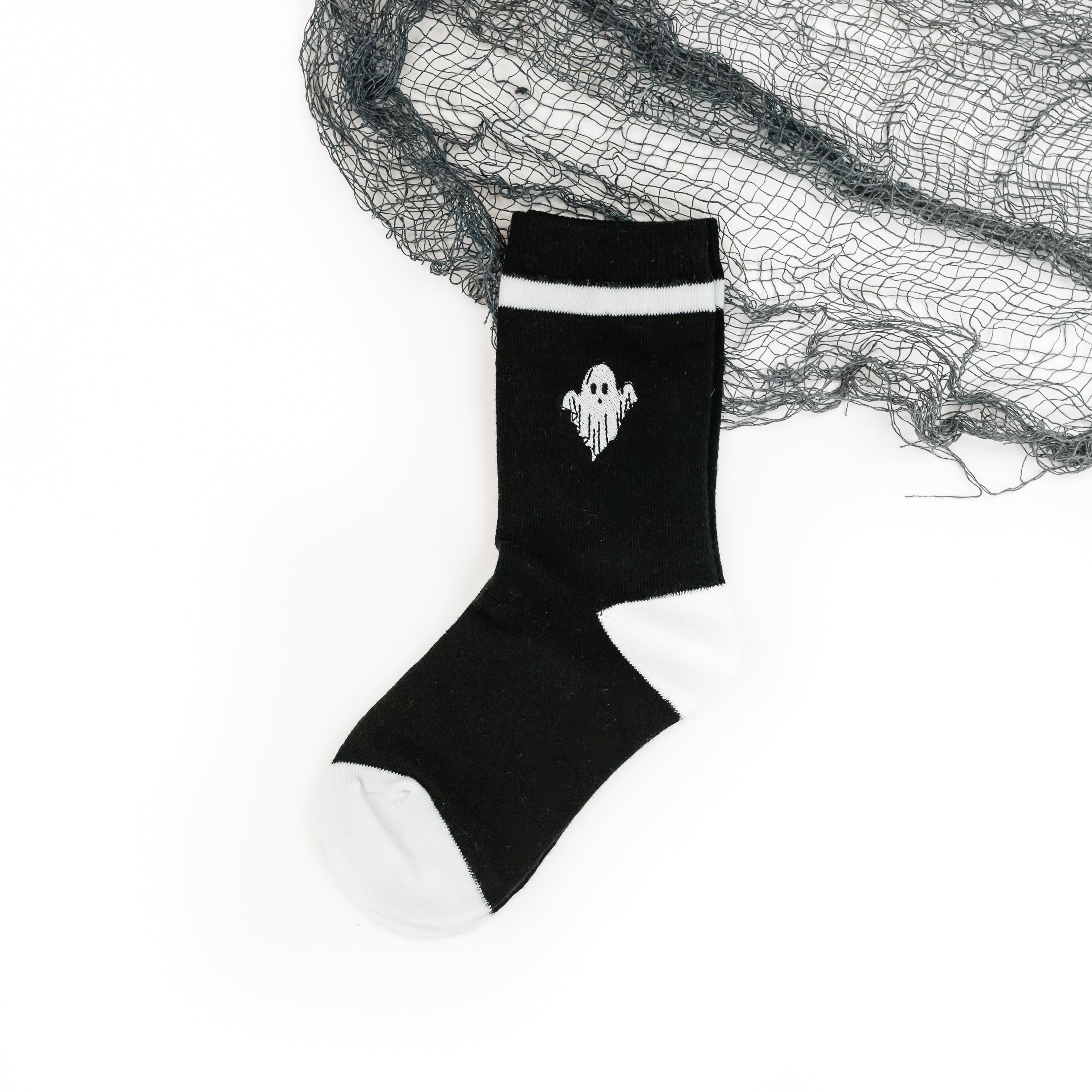 LMSS® CREW SOCKS - Friendly Ghost - Child Size Little Mama Shirt Shop