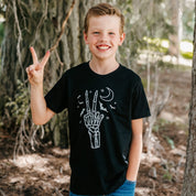Peace - Skeleton - Short Sleeve Child Shirt Little Mama Shirt Shop