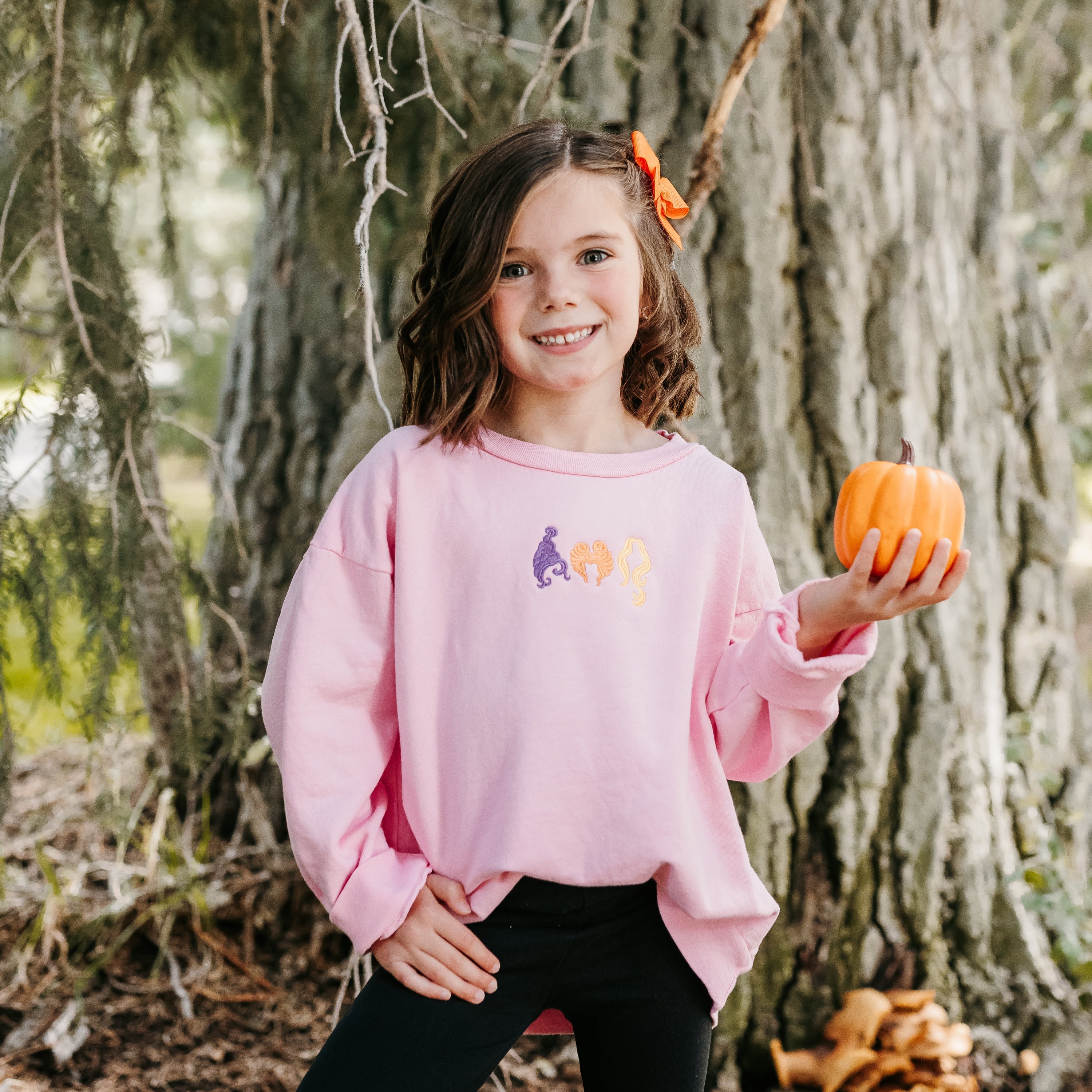 Embroidered Child Sweater - Hocus Pocus Hair - Sistahs! Little Mama Shirt Shop