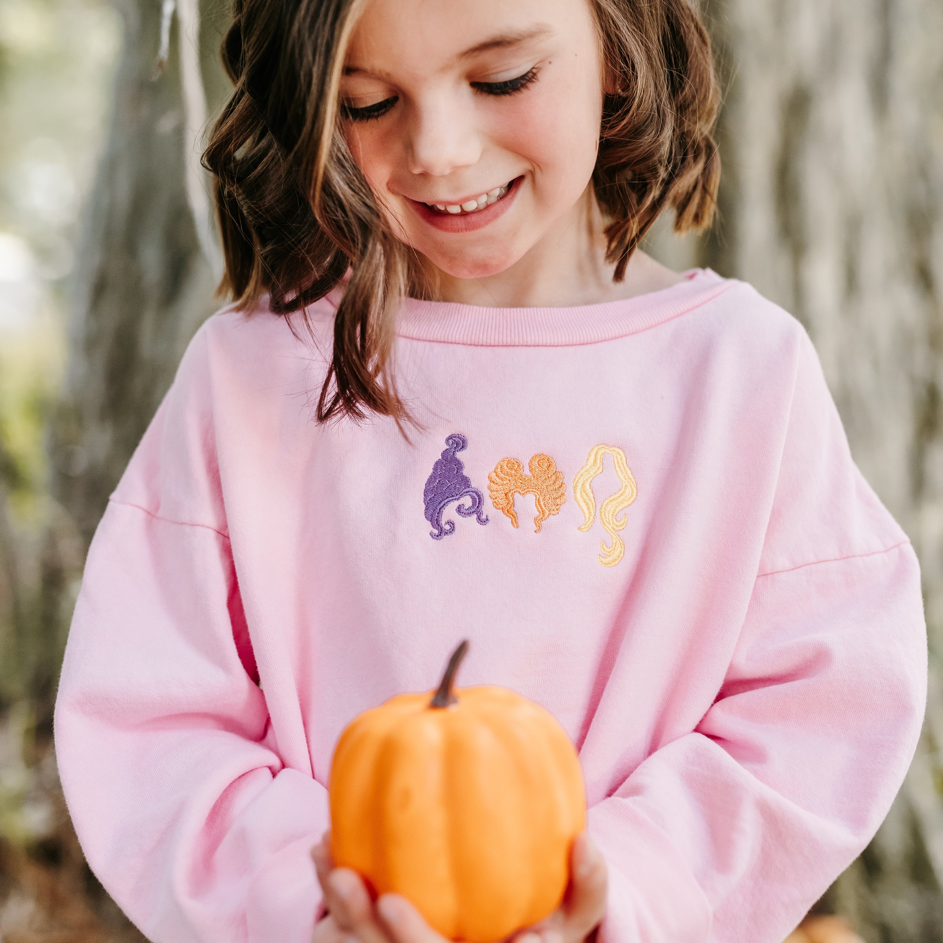 Embroidered Child Sweater - Hocus Pocus Hair - Sistahs! Little Mama Shirt Shop