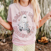 Rollin' Into Halloween - Short Sleeve Child Shirt Little Mama Shirt Shop