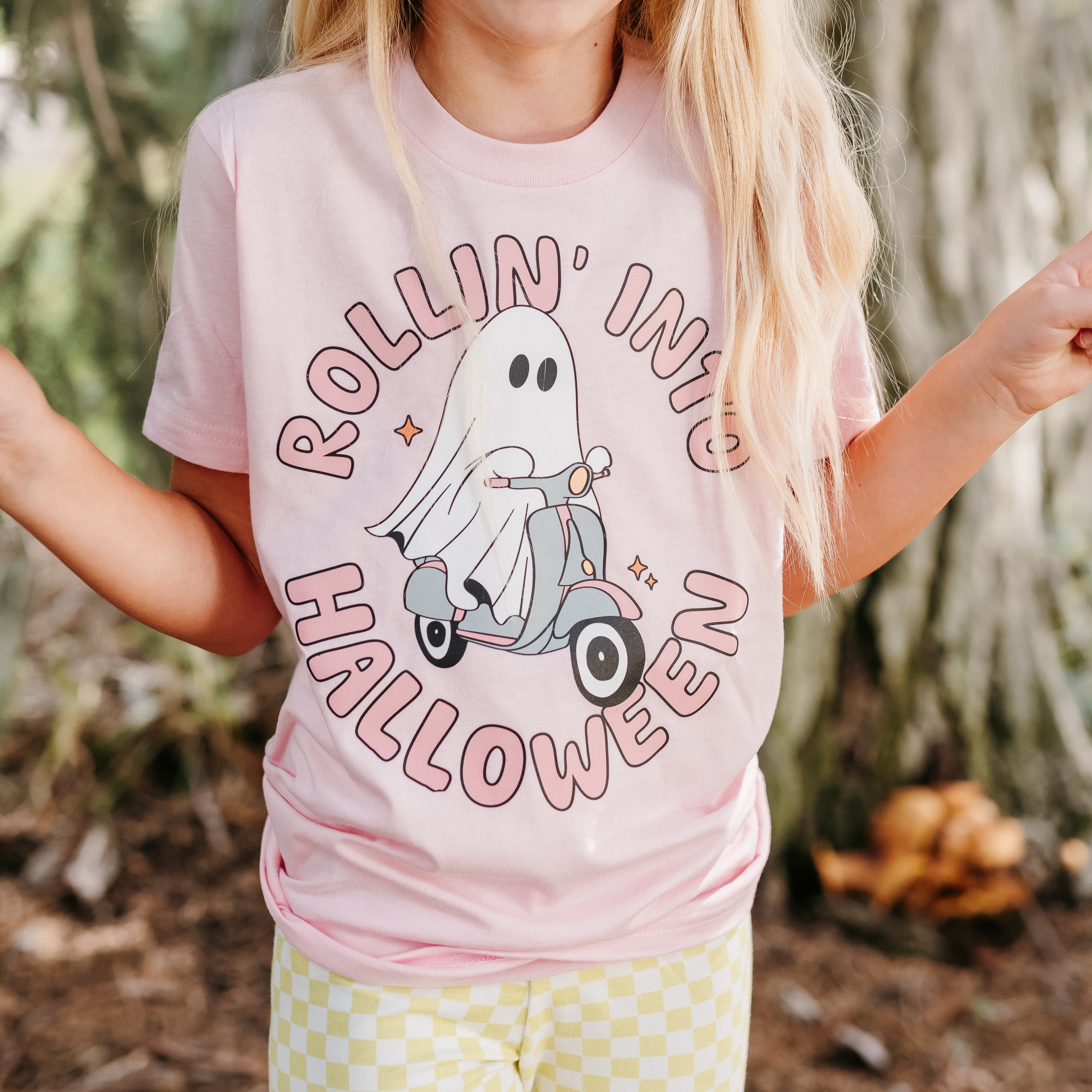 Rollin' Into Halloween - Short Sleeve Child Shirt Little Mama Shirt Shop