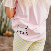 You're Freakin' Meowt! (with lower back detail) - Short Sleeve Child Shirt Little Mama Shirt Shop