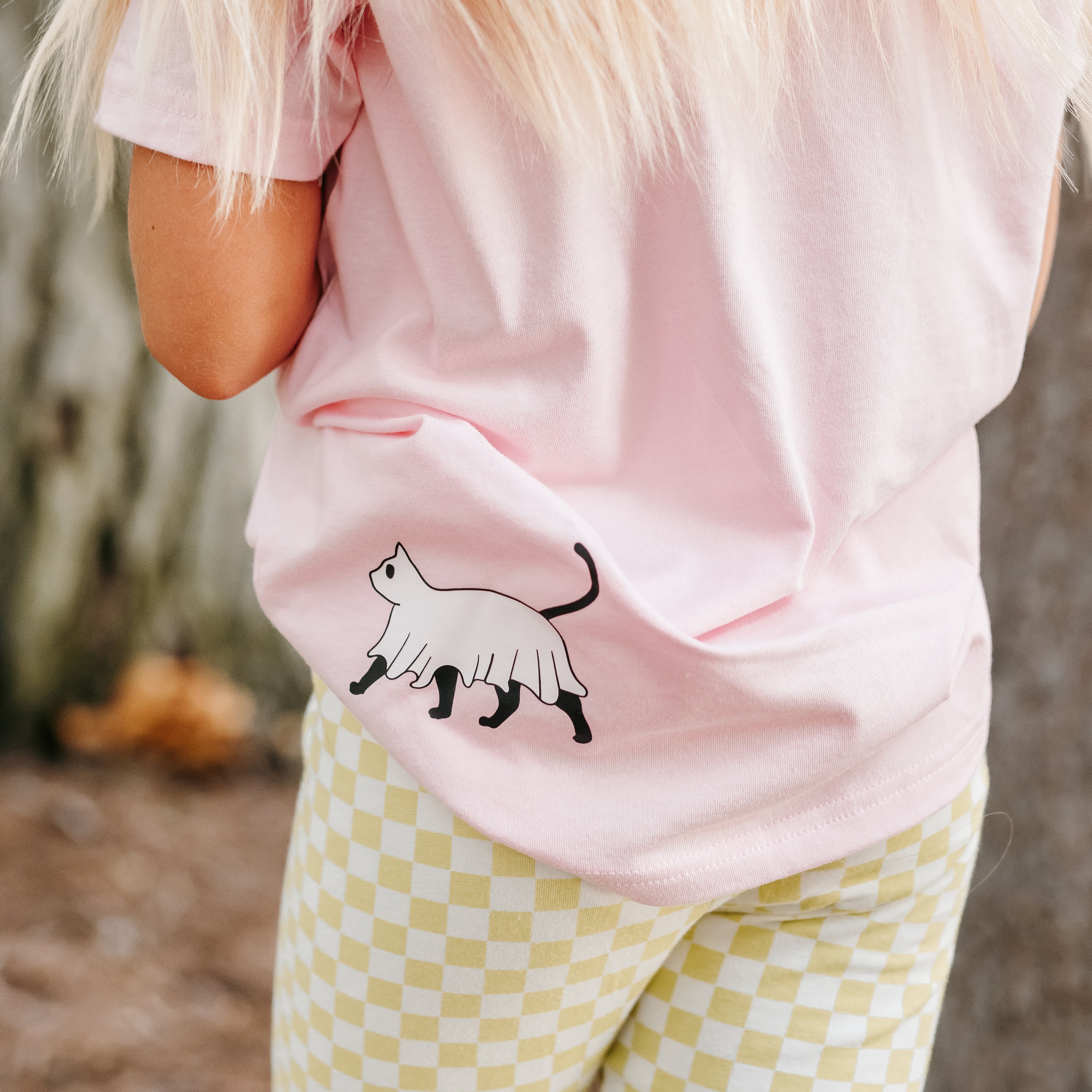 You're Freakin' Meowt! (with lower back detail) - Short Sleeve Child Shirt Little Mama Shirt Shop