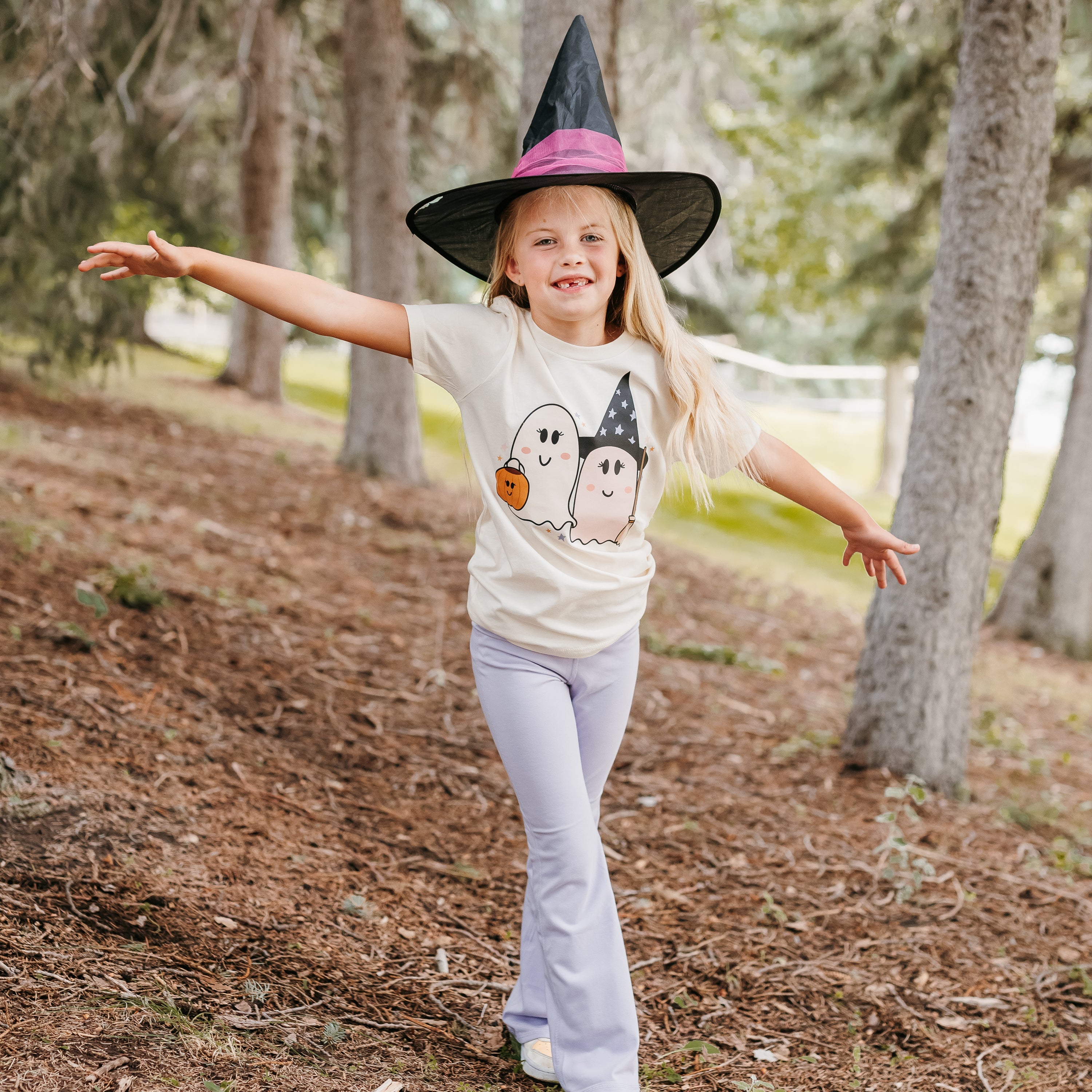 Ghosty Girls - Short Sleeve Child Shirt Little Mama Shirt Shop