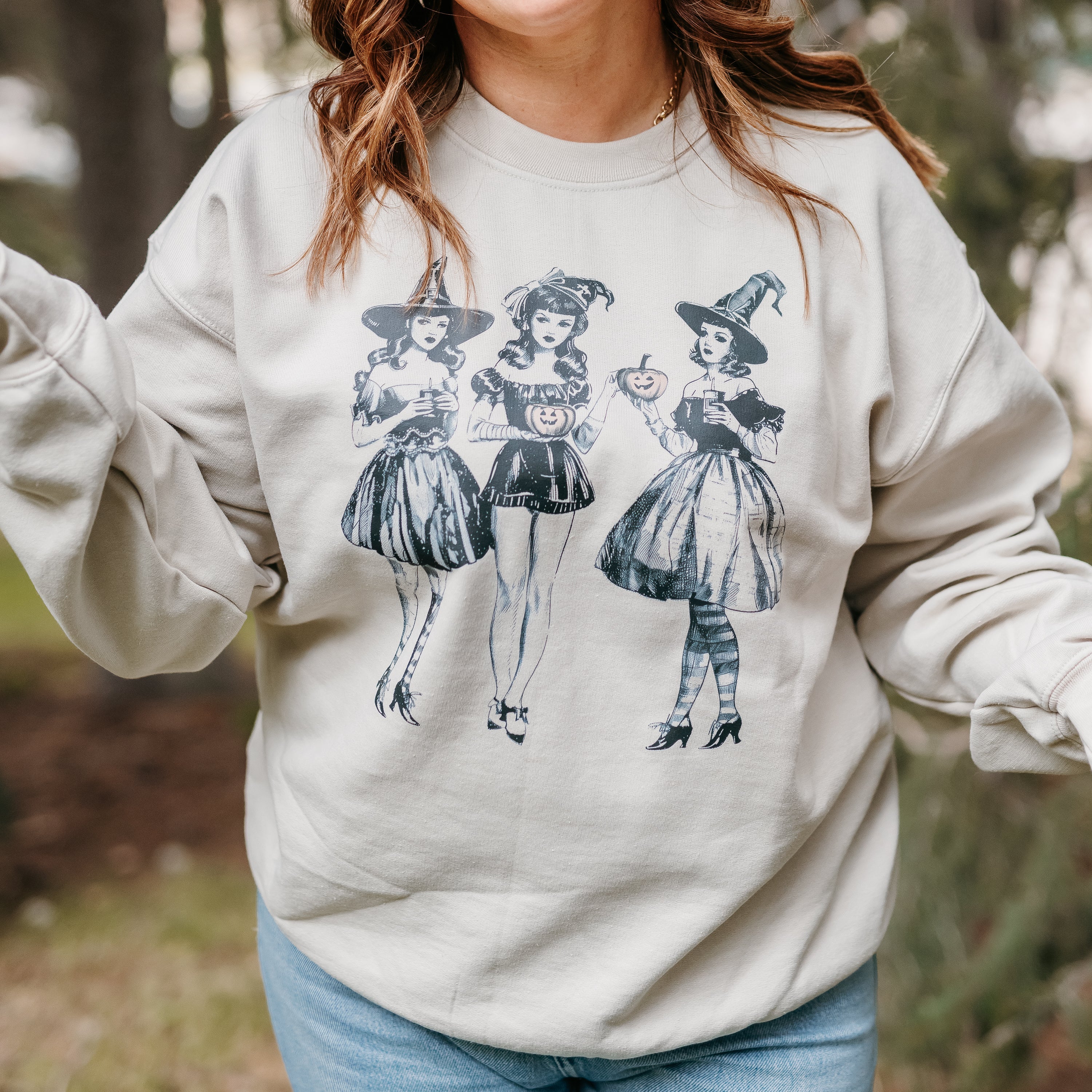 Classy Witches - Basic Fleece Crewneck Little Mama Shirt Shop LLC