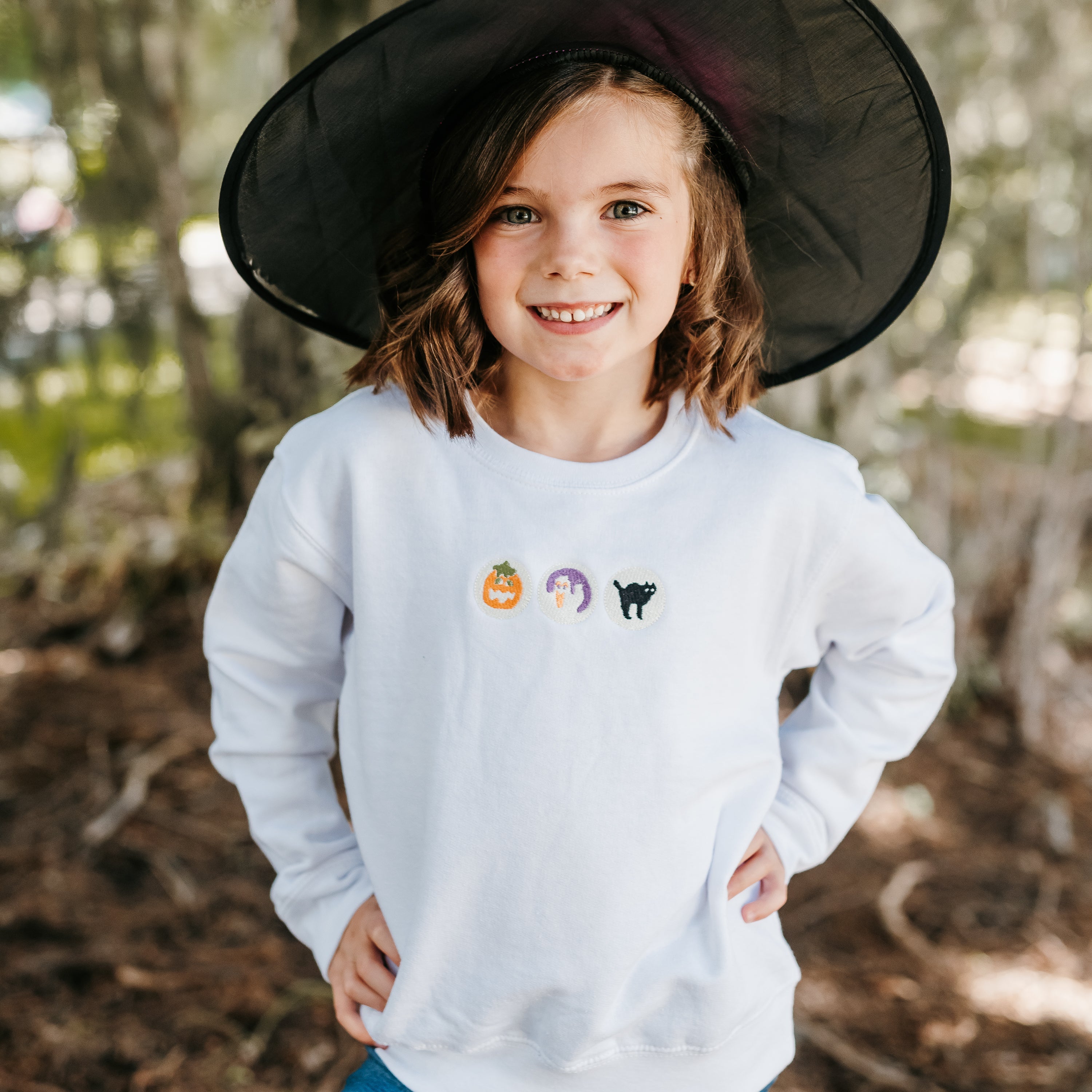 Embroidered Child Sweater - Halloween Cookies Little Mama Shirt Shop