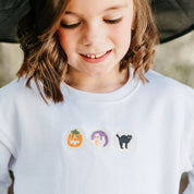 Embroidered Child Sweater - Halloween Cookies Little Mama Shirt Shop