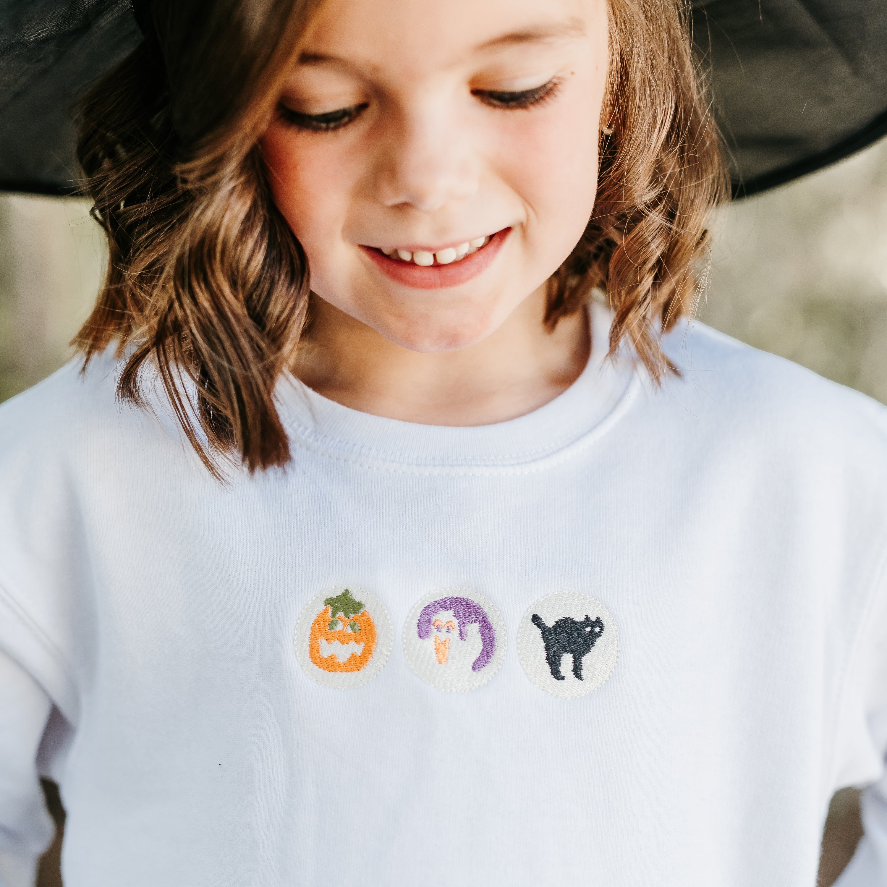Embroidered Child Sweater - Halloween Cookies Little Mama Shirt Shop