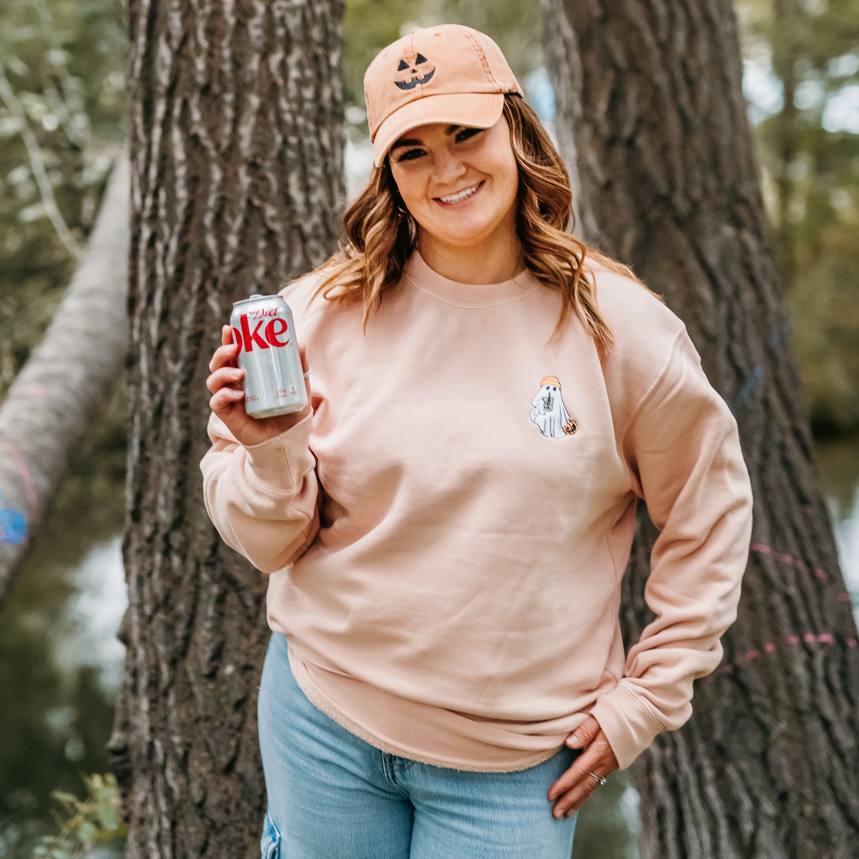 Embroidered PIGMENT Crewneck - Boujee Ghost Little Mama Shirt Shop LLC