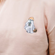 Embroidered PIGMENT Crewneck - Boujee Ghost Little Mama Shirt Shop LLC