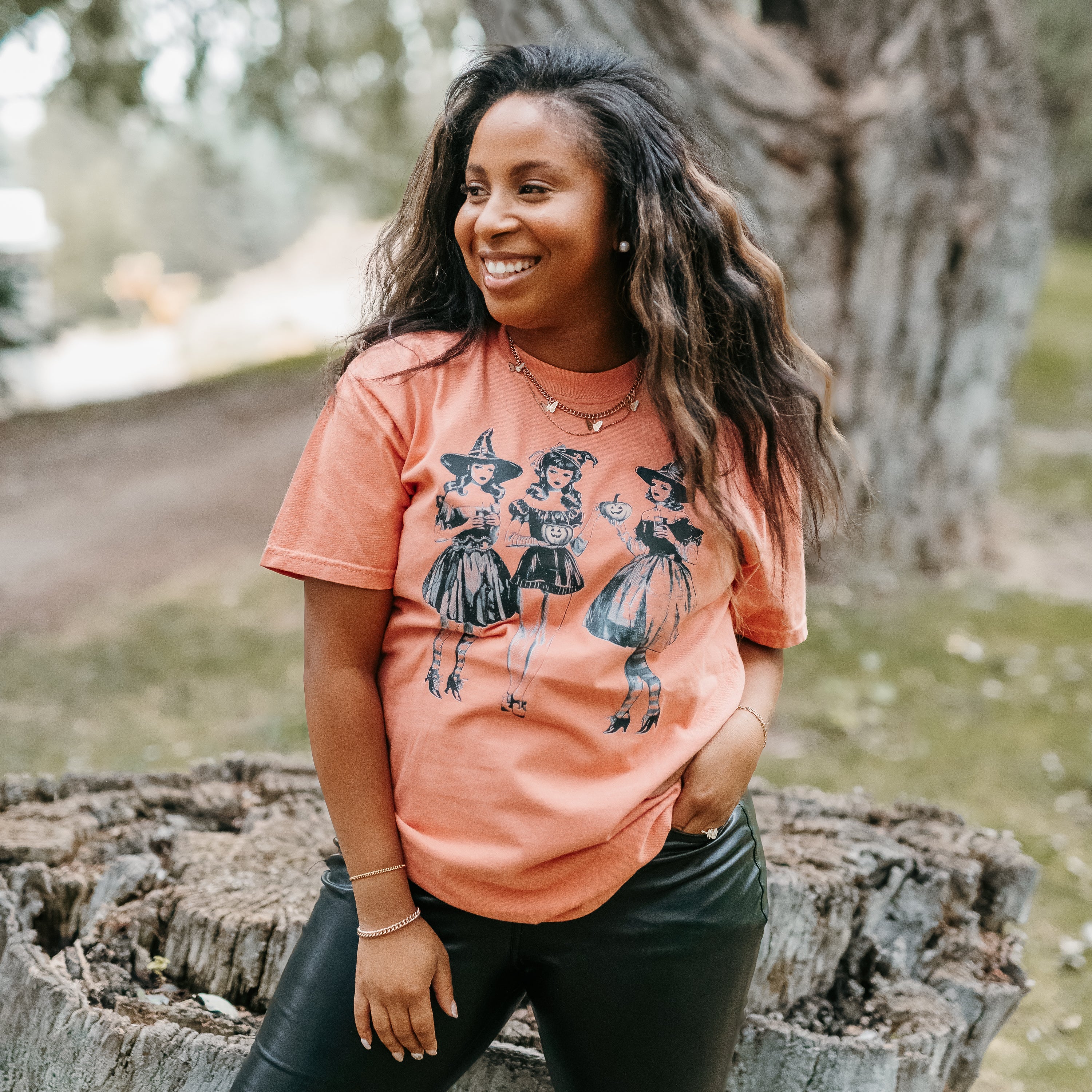 Classy Witches - Short Sleeve Comfort Colors Tee Little Mama Shirt Shop