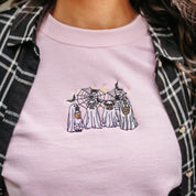 Embroidered Basic Fleece Crewneck - Trick or Treat Pups Little Mama Shirt Shop LLC