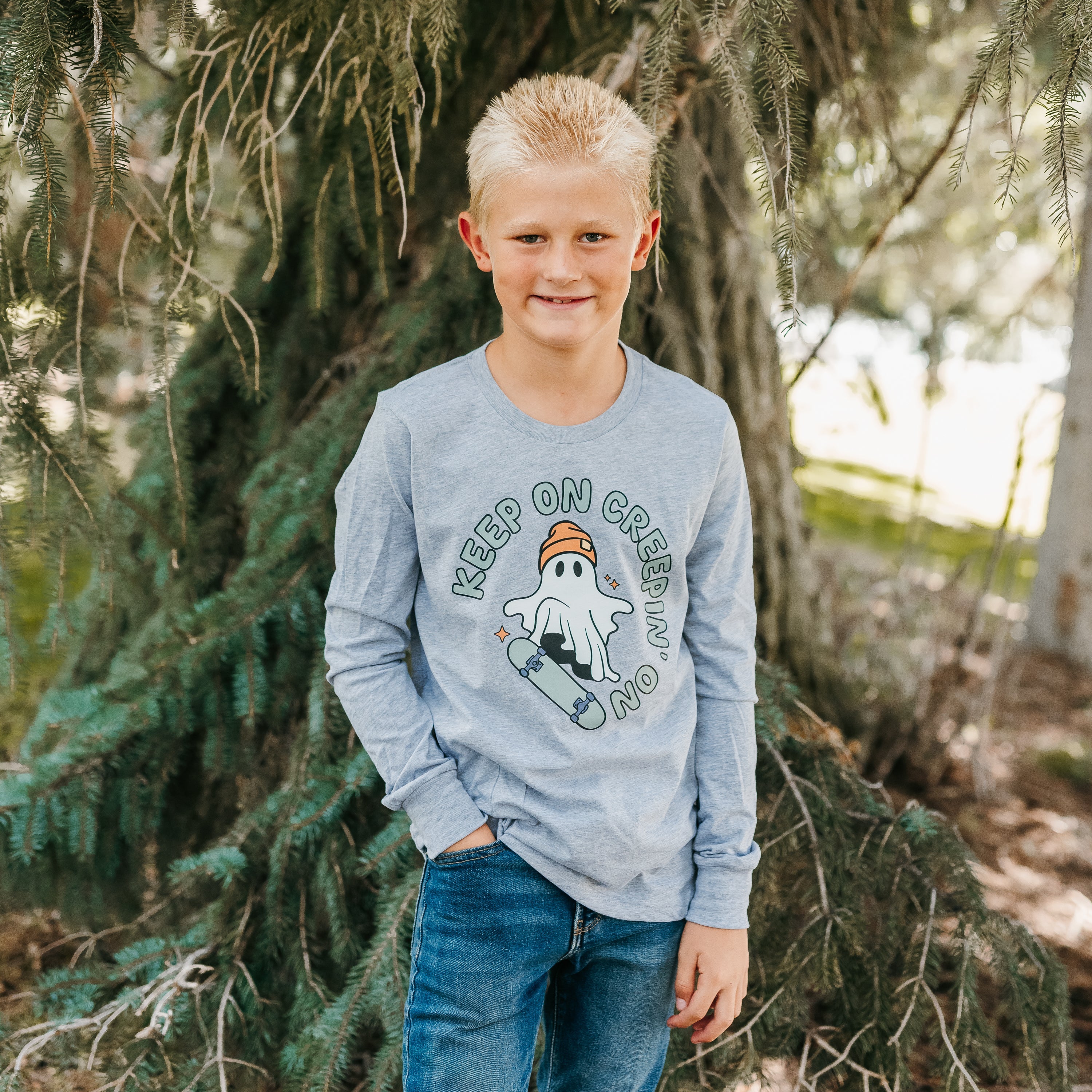 Keep On Creepin' On - Long Sleeve Child Shirt Little Mama Shirt Shop