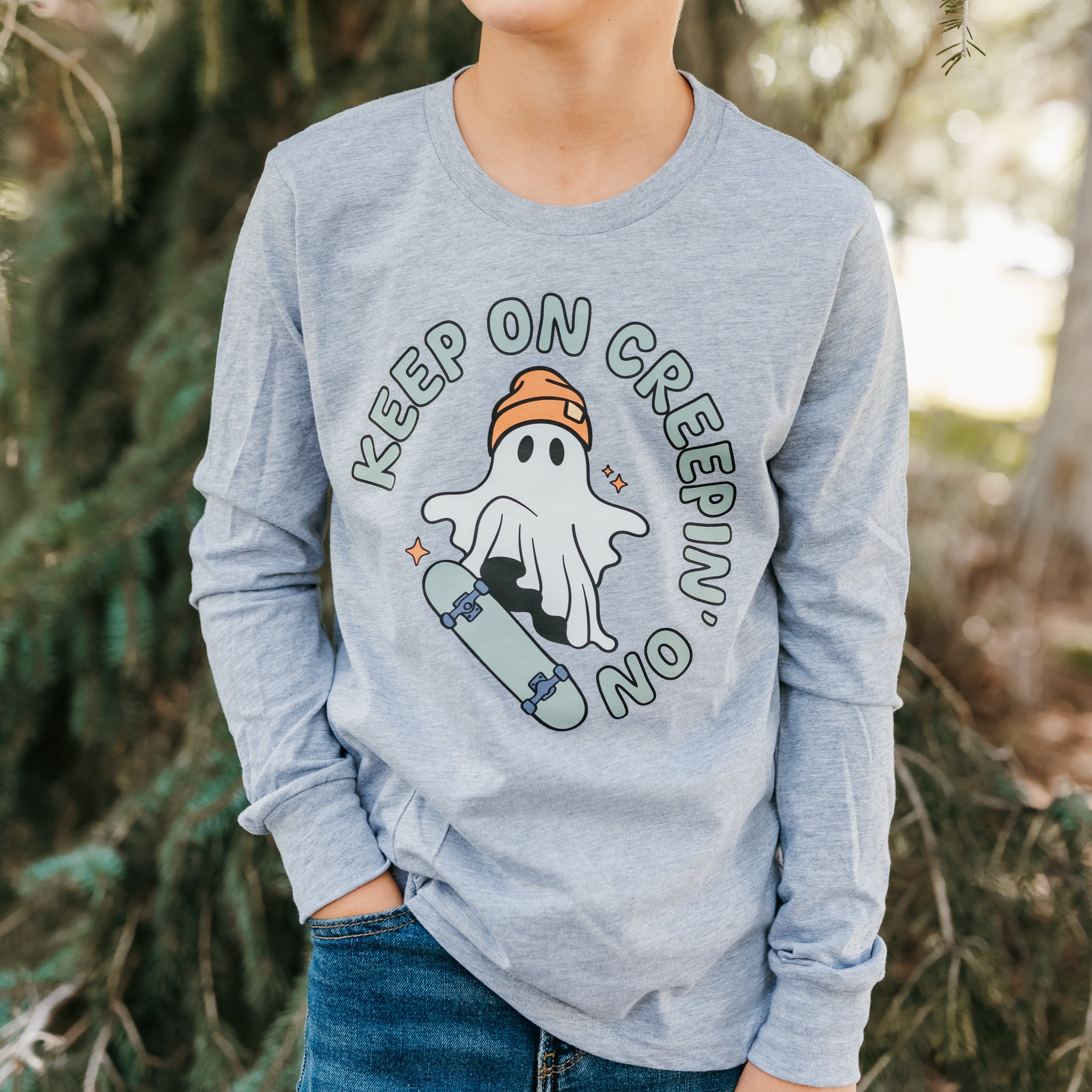 Keep On Creepin' On - Long Sleeve Child Shirt Little Mama Shirt Shop