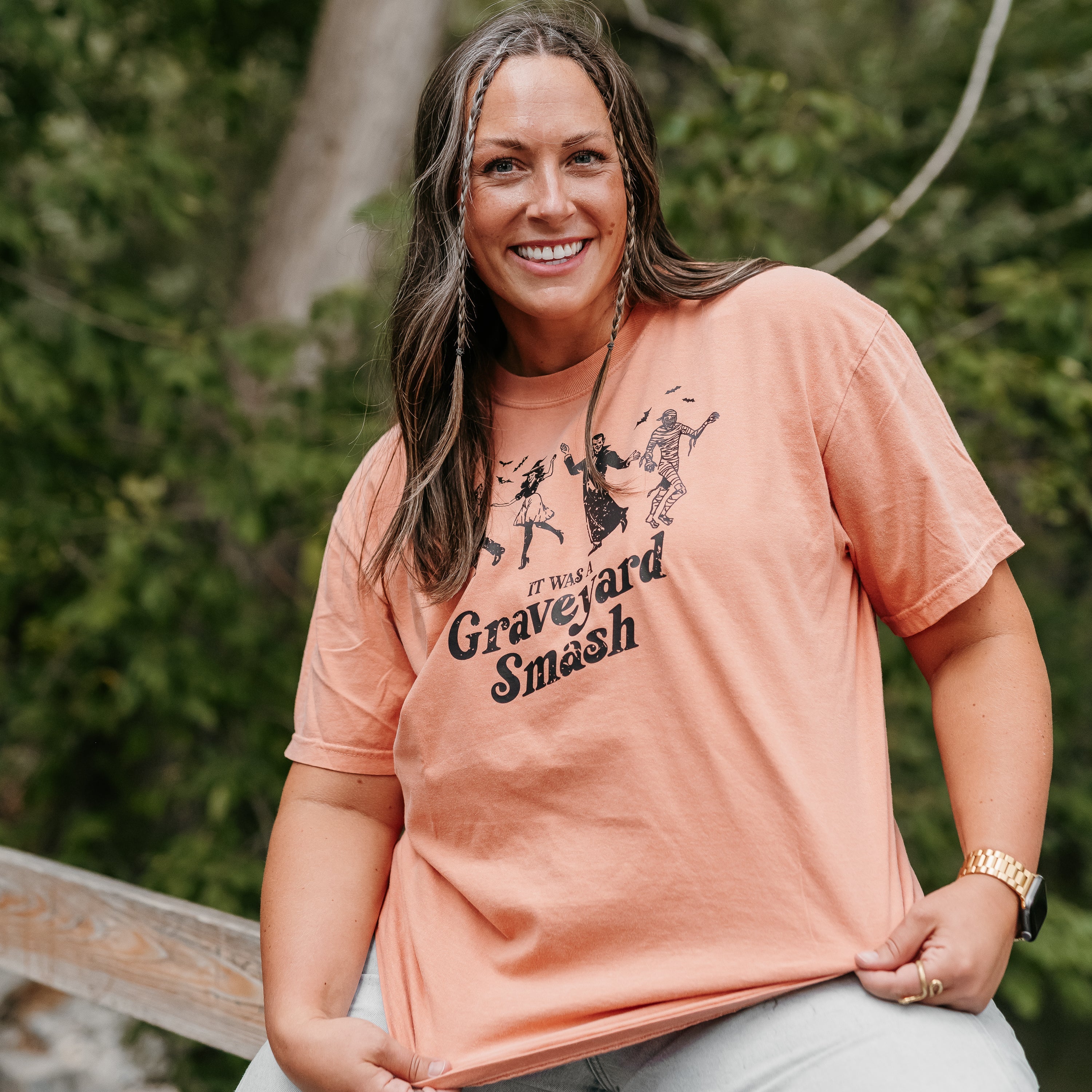 It Was a Graveyard Smash - Short Sleeve Comfort Colors Tee Little Mama Shirt Shop