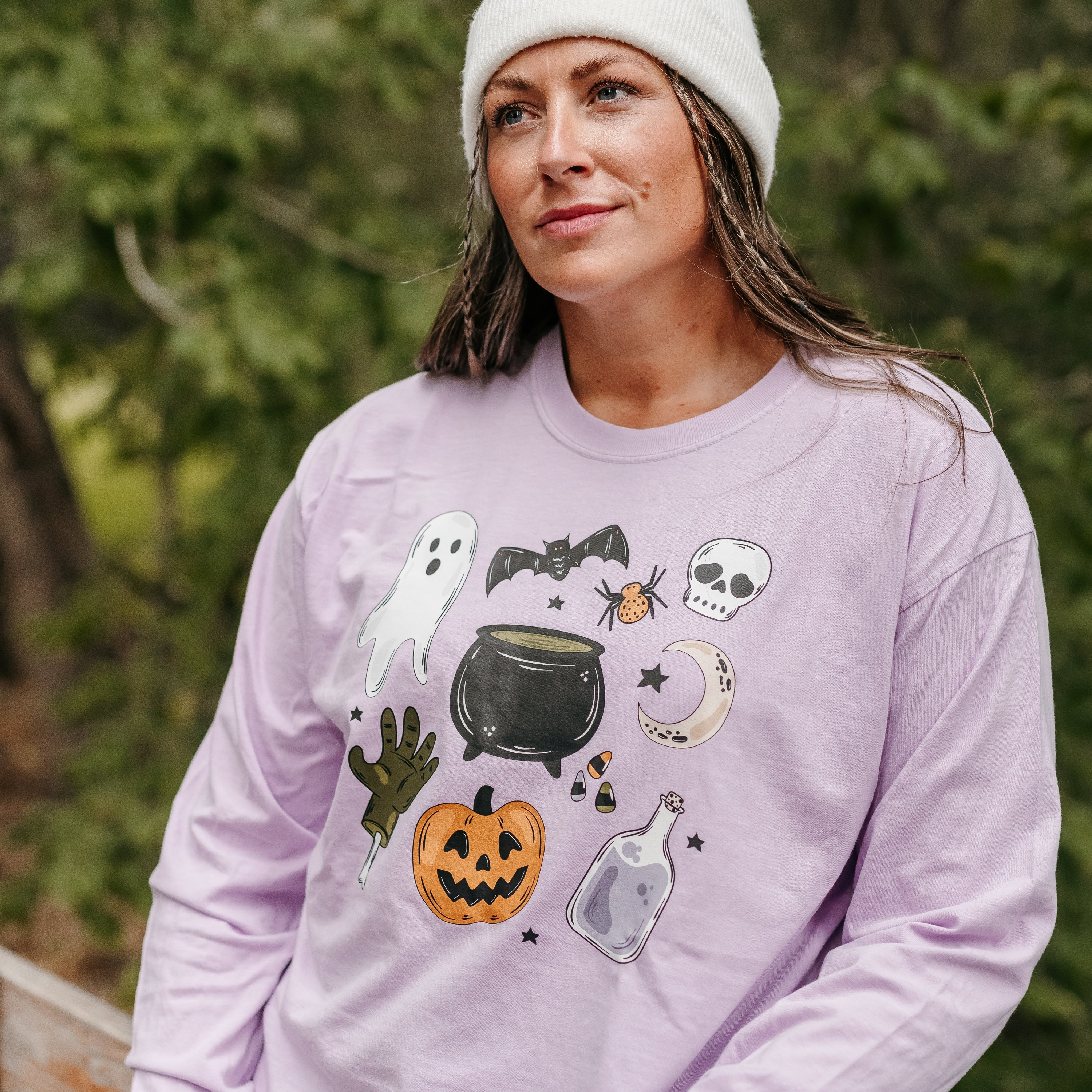 Halloween Things - Long Sleeve Comfort Colors Tee Little Mama Shirt Shop
