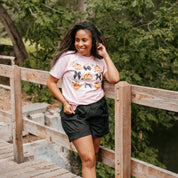 Pumpkins-n-Bows - Short Sleeve Comfort Colors Tee Little Mama Shirt Shop