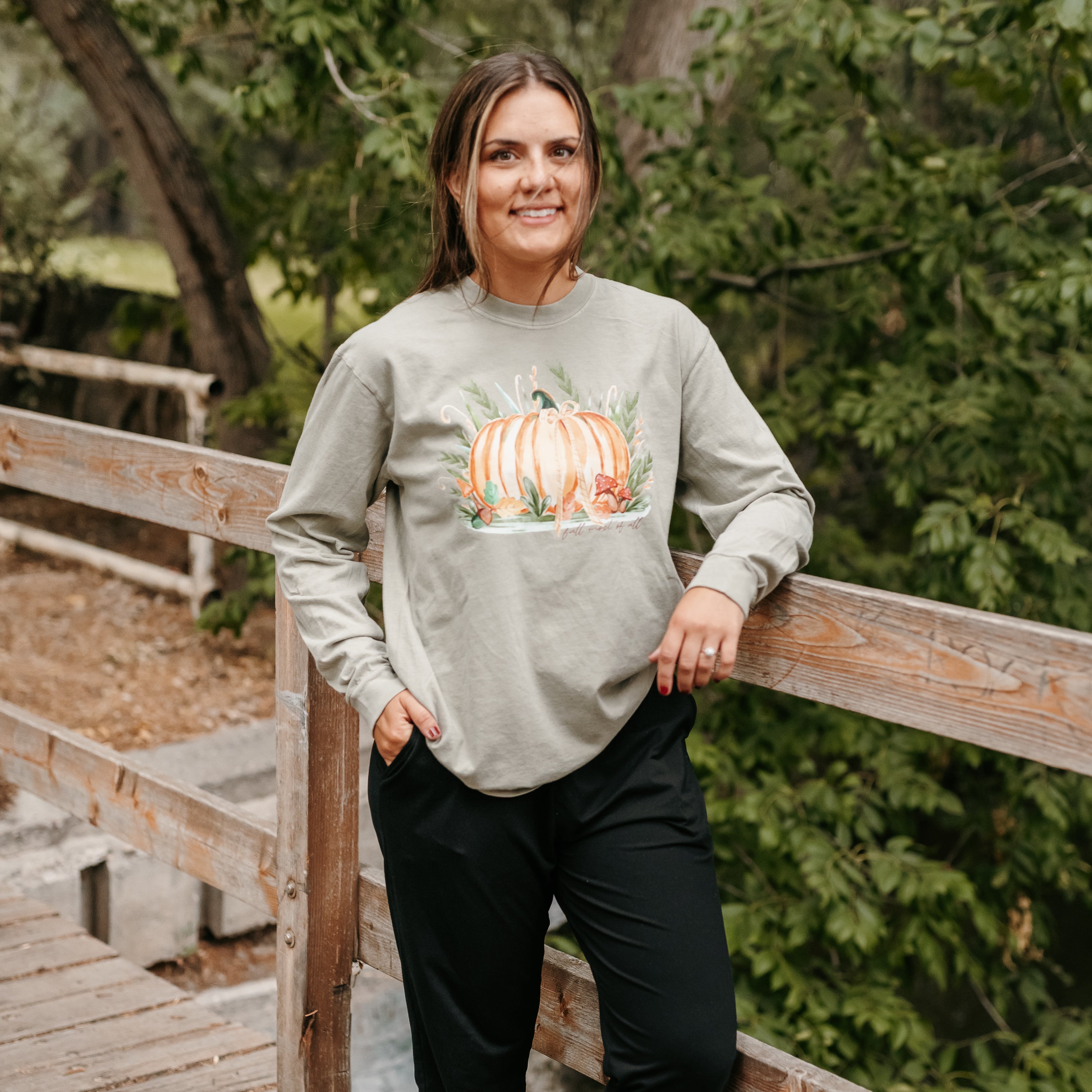Fall Most of All - Long Sleeve Comfort Colors Tee Little Mama Shirt Shop