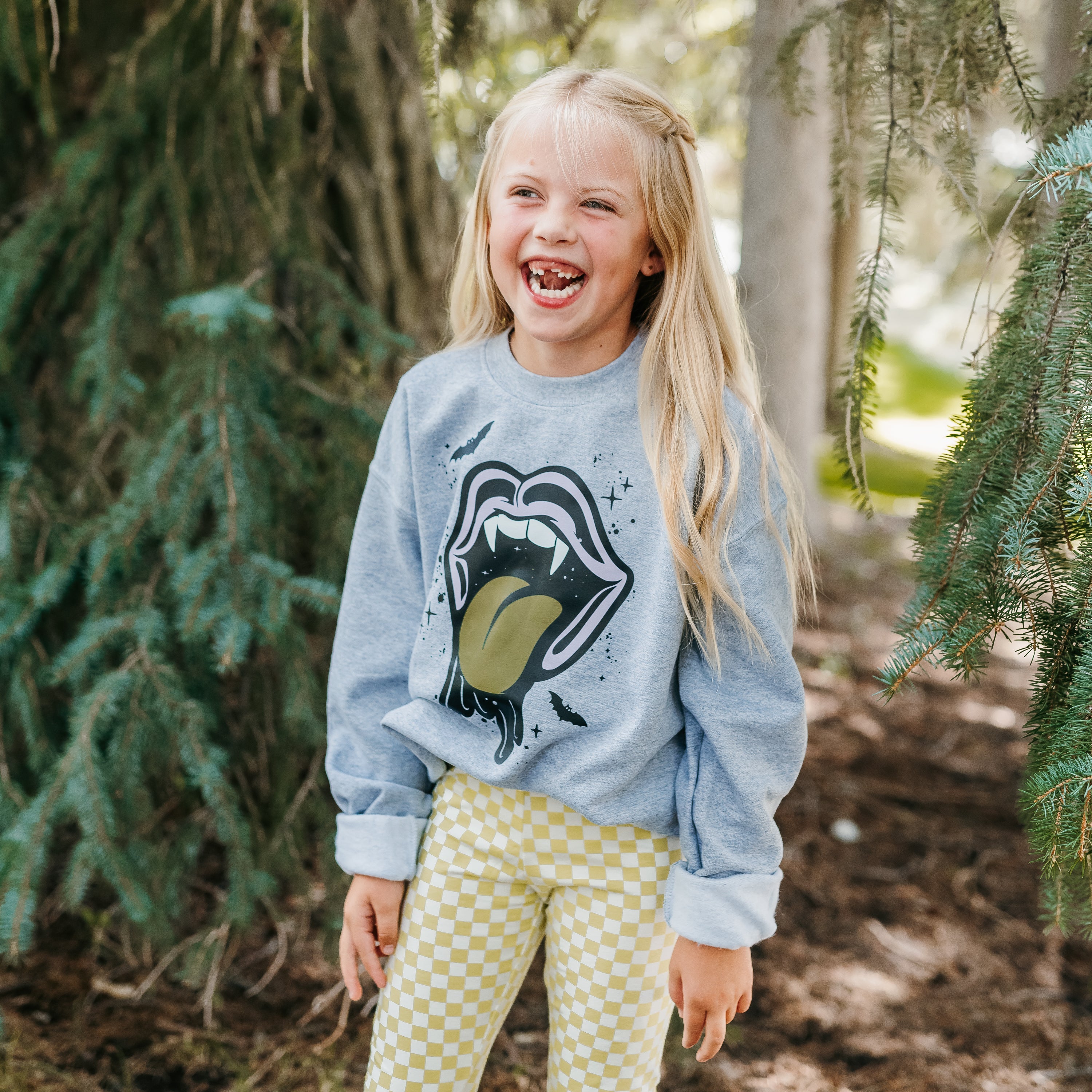 Vampire Drippy Mouth - Child Sweater Little Mama Shirt Shop