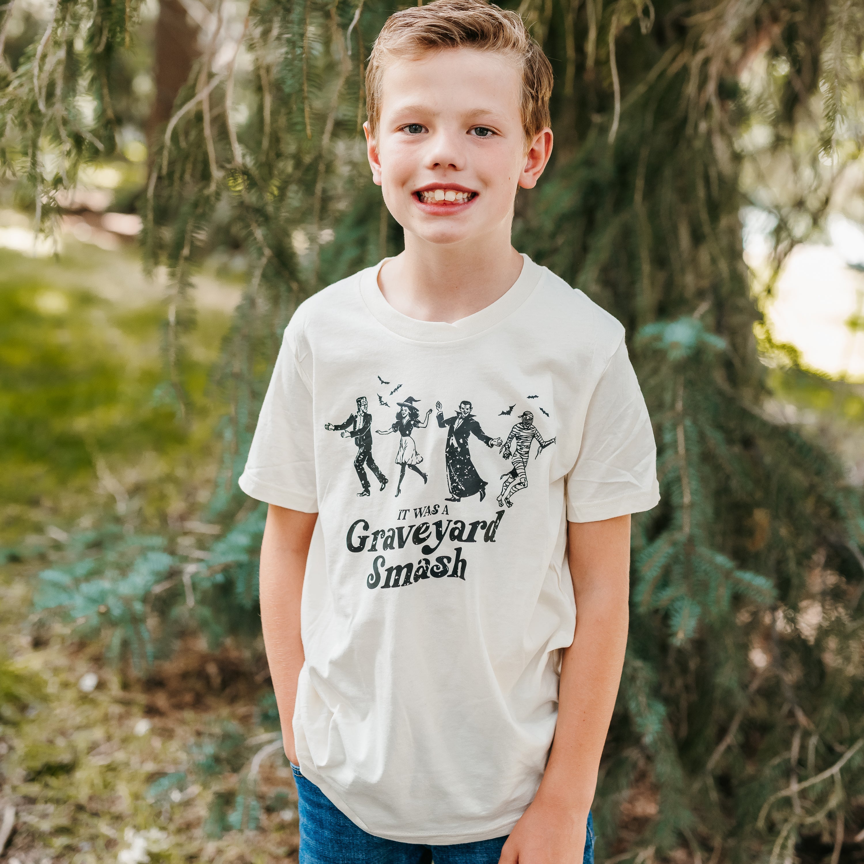 It Was a Graveyard Smash - Short Sleeve Child Shirt Little Mama Shirt Shop