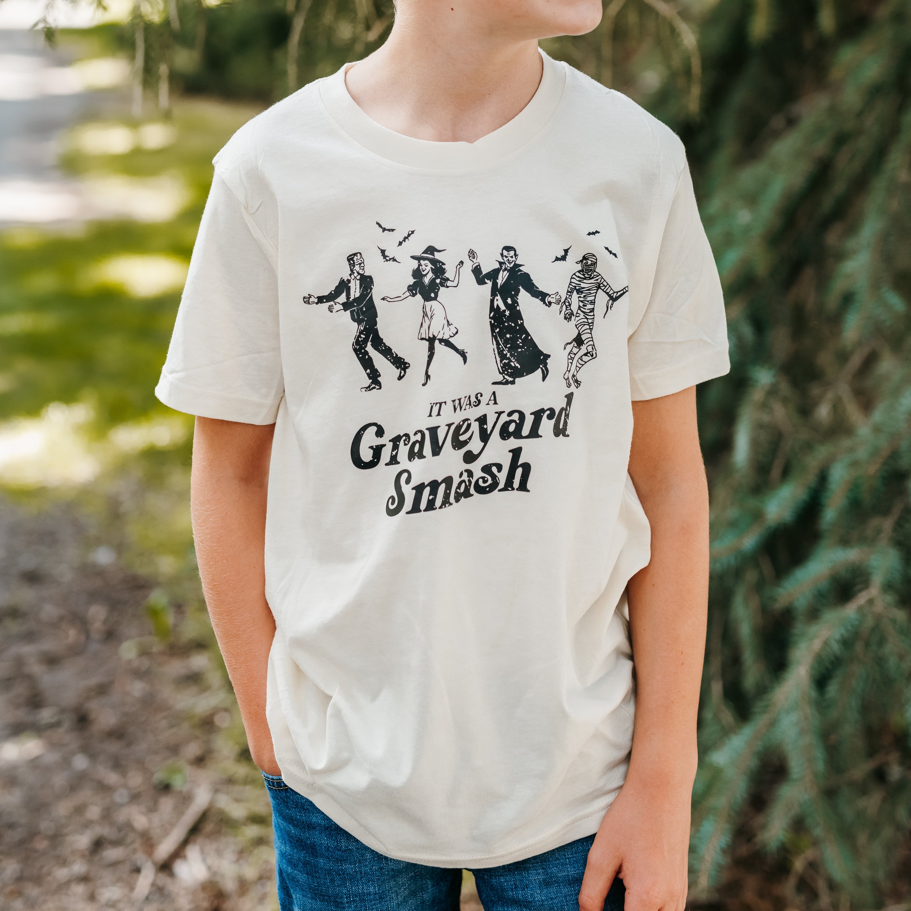 It Was a Graveyard Smash - Short Sleeve Child Shirt Little Mama Shirt Shop
