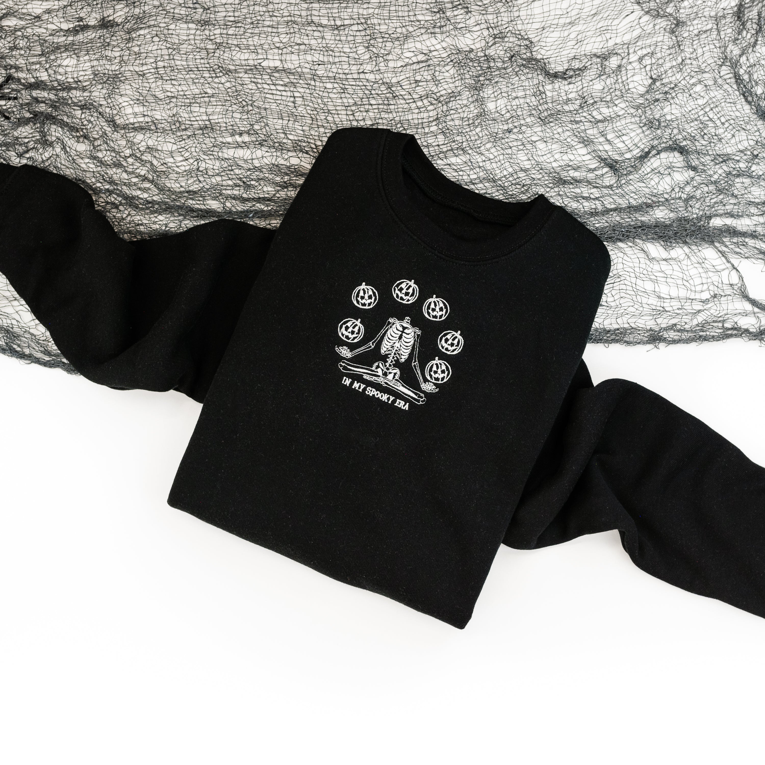 Embroidered Super Soft Fleece Crewneck - In My Spooky Era Little Mama Shirt Shop