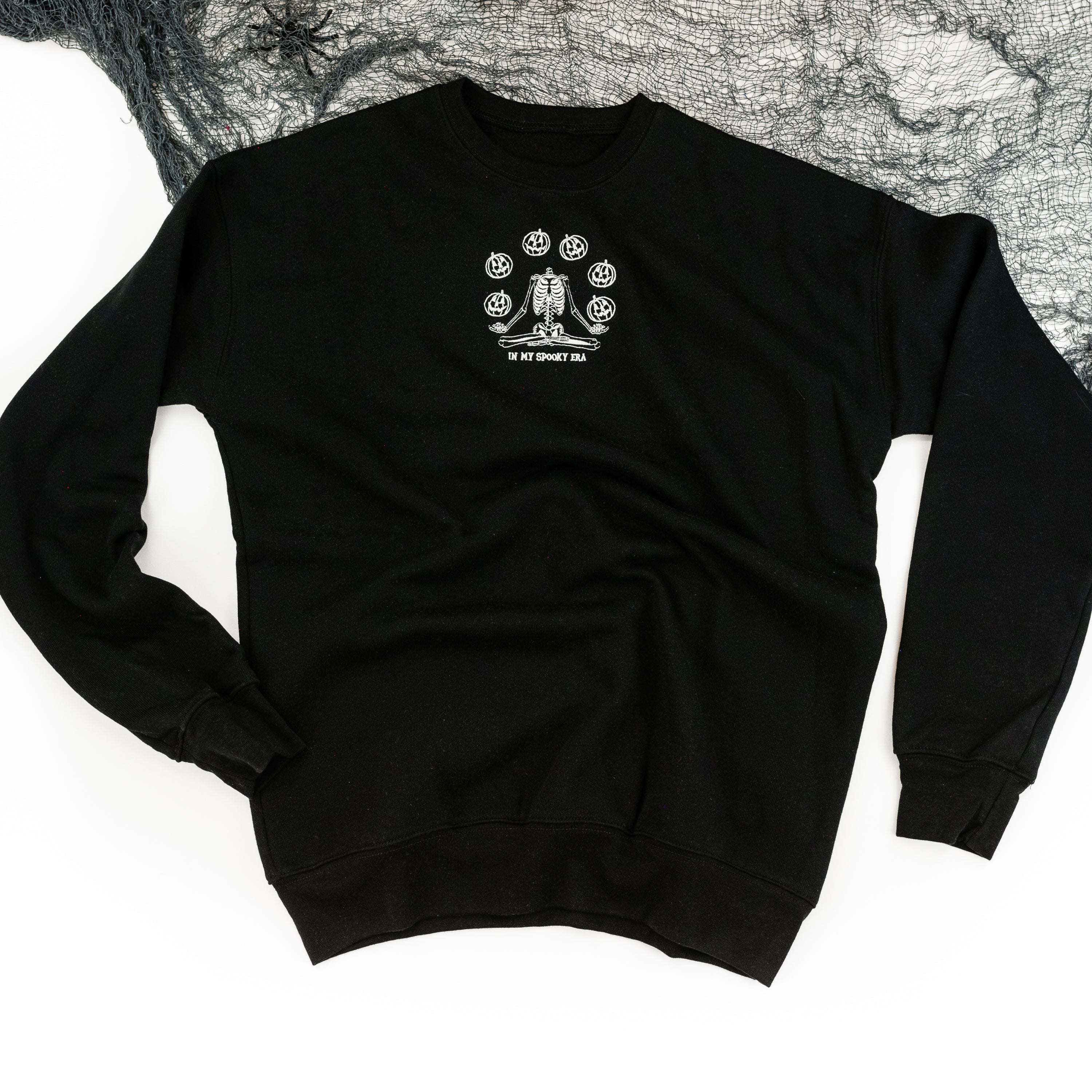 Embroidered Super Soft Fleece Crewneck - In My Spooky Era Little Mama Shirt Shop