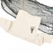 Embroidered PIGMENT Crewneck - Skeleton Peace Little Mama Shirt Shop LLC