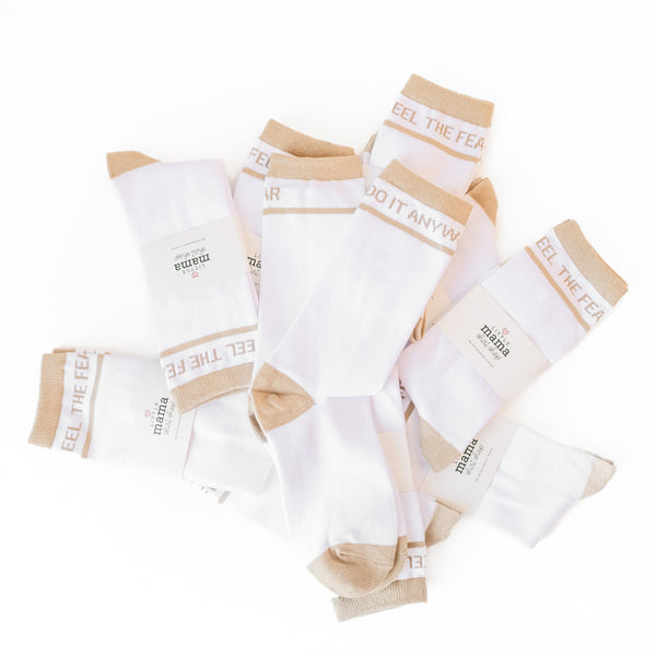 LMSS® ADULT CREW SOCKS - Feel the Fear And Do It Anyway