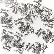 LMSS® STICKER - Feeling Dead but Well Read Little Mama Shirt Shop LLC
