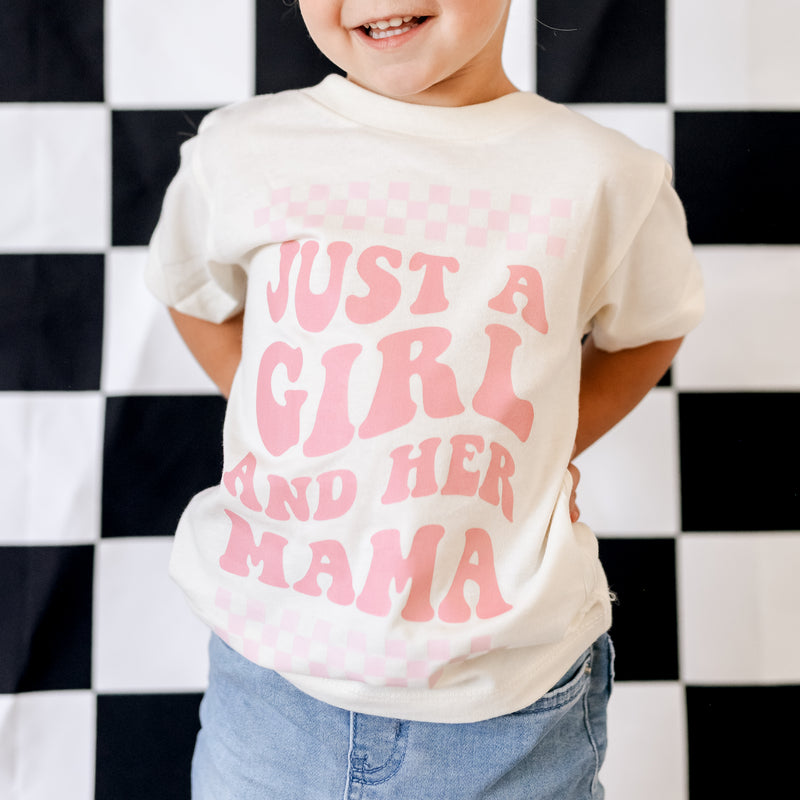 THE RETRO EDIT - Just a Girl and Her Mama - Short Sleeve Child Shirt