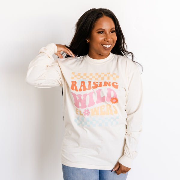 THE RETRO EDIT - Raising Wildflowers (Plural) - LONG SLEEVE COMFORT COLORS TEE