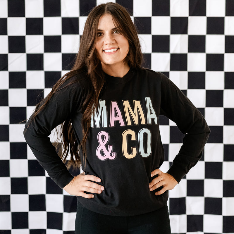 THE RETRO EDIT - Mama & Co. - LONG SLEEVE COMFORT COLORS TEE