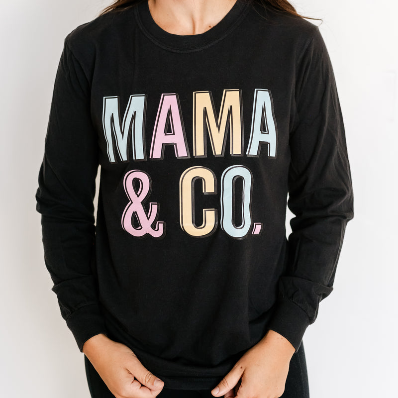 THE RETRO EDIT - Mama & Co. - LONG SLEEVE COMFORT COLORS TEE