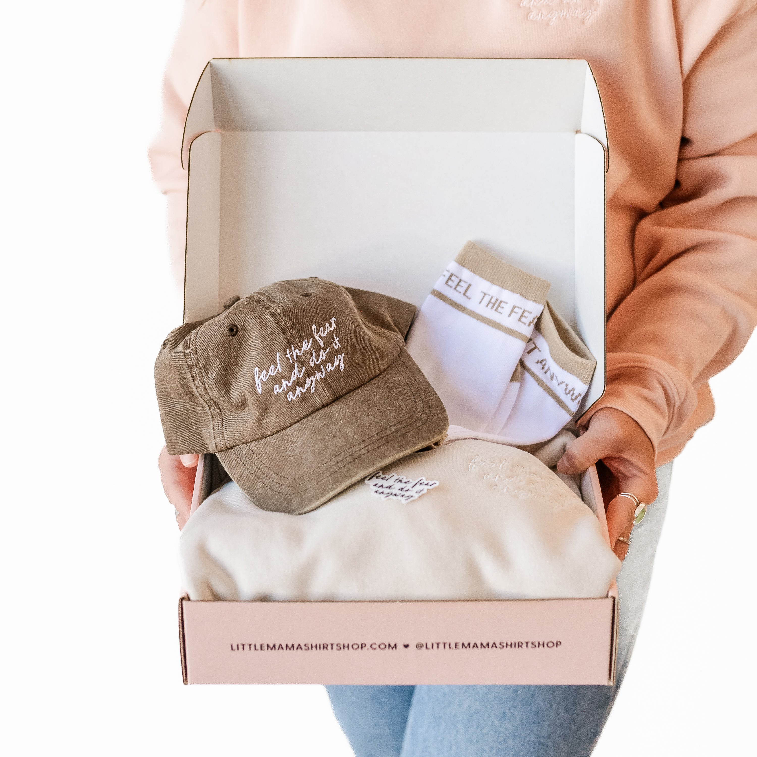 THE BRAVE BOX - (Pigment Crewneck) Little Mama Shirt Shop LLC