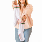 LMSS® CREW SOCKS - Bit of A Mess Doing My Best Little Mama Shirt Shop