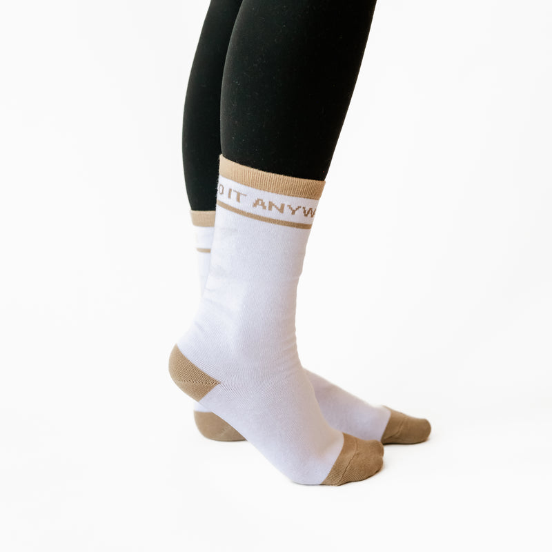 LMSS® ADULT CREW SOCKS - Feel the Fear And Do It Anyway