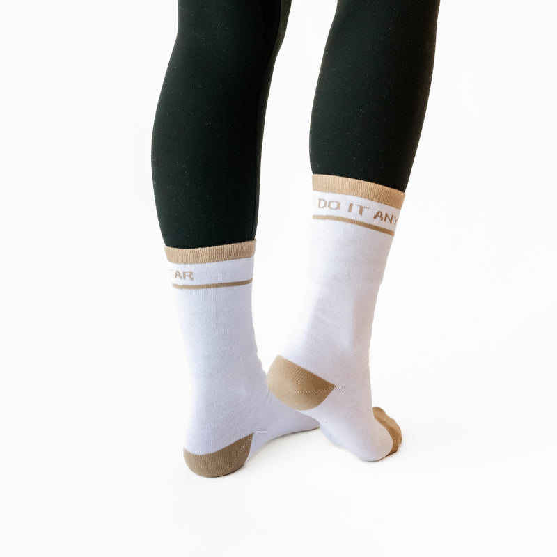 LMSS® ADULT CREW SOCKS - Feel the Fear And Do It Anyway