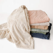 Child Lush Saranoni® Blanket – Personalized Embroidered Name | LMSS® Exclusive Little Mama Shirt Shop LLC