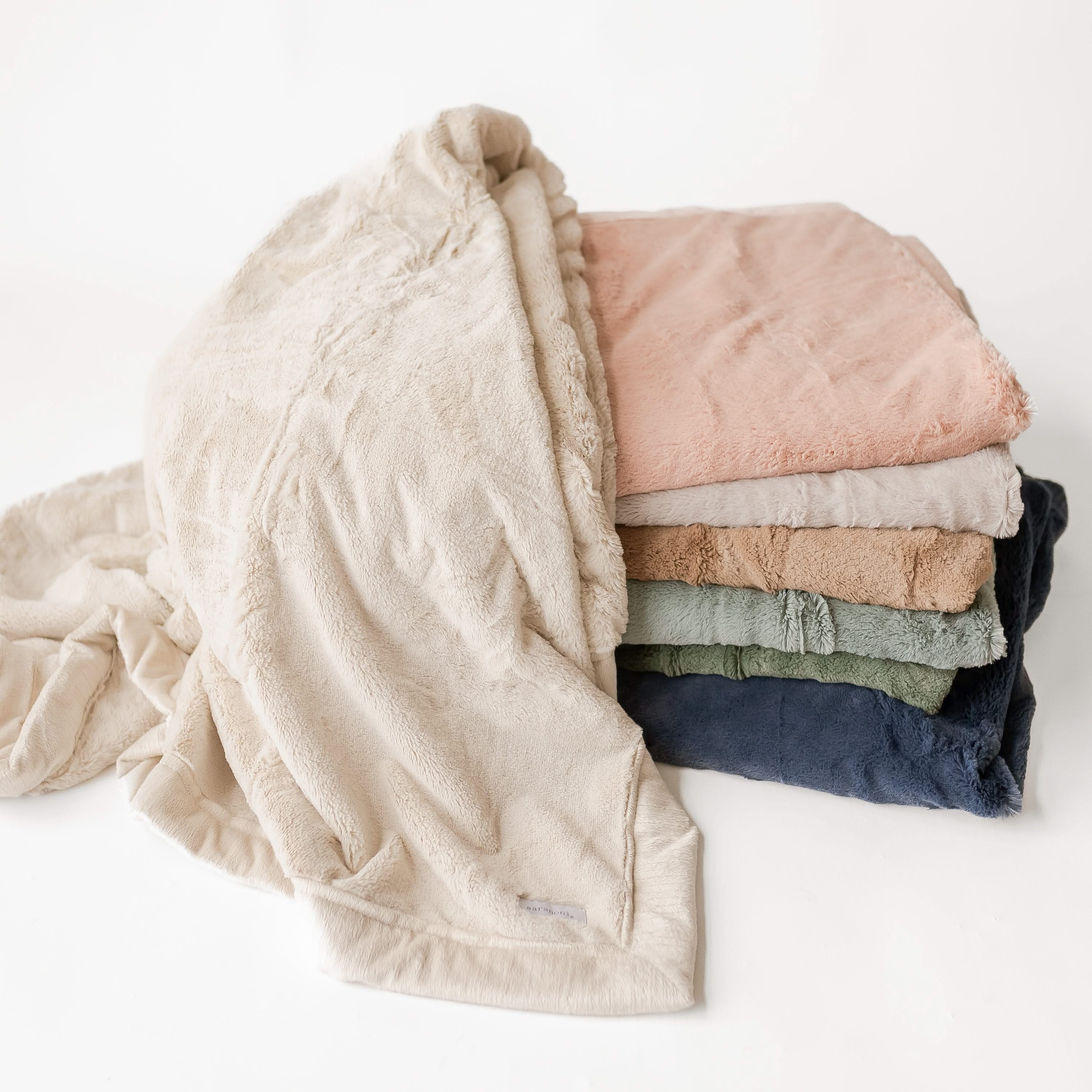 Child Lush Saranoni® Blanket – Personalized Embroidered Name | LMSS® Exclusive Little Mama Shirt Shop LLC