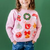 Classic Watercolor Christmas - Child Sweater Little Mama Shirt Shop