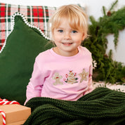 Embroidered Gingerbread Cookies - Child Sweater Little Mama Shirt Shop