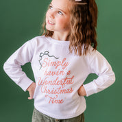Simply Havin' A Wonderful Christmas Time - Child Sweater Little Mama Shirt Shop