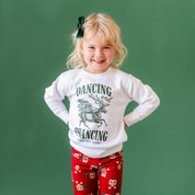 Dancing and Prancing in Jingle Bell Square - Child Sweater Little Mama Shirt Shop