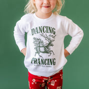 Dancing and Prancing in Jingle Bell Square - Child Sweater Little Mama Shirt Shop