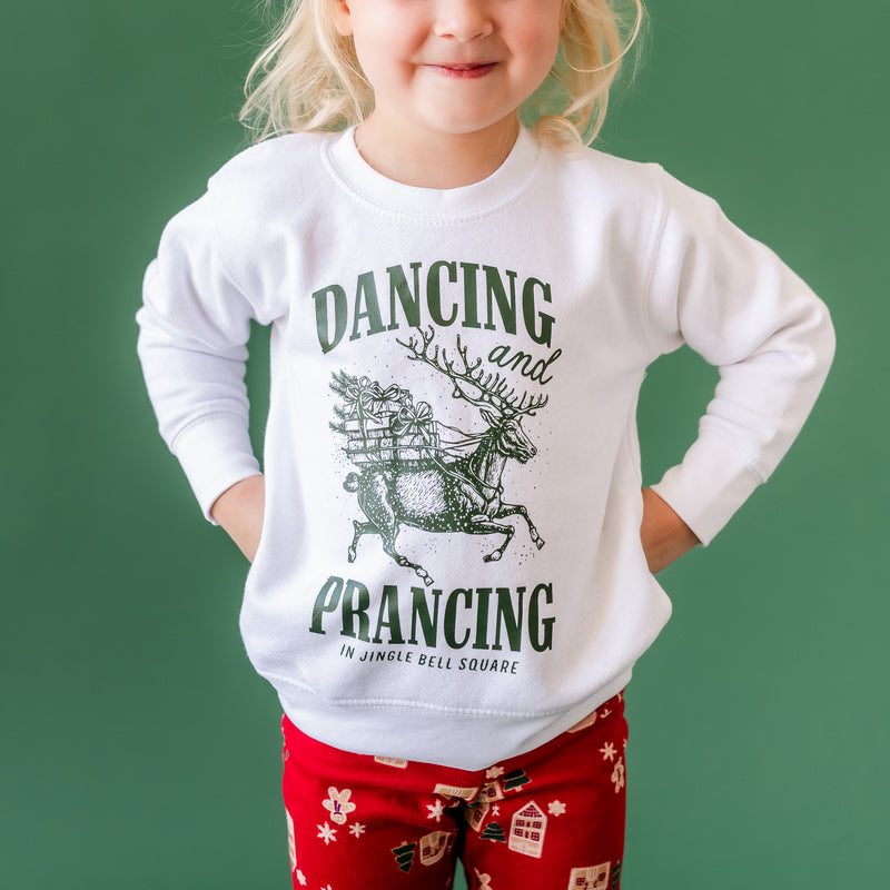 Dancing and Prancing in Jingle Bell Square - Child Sweater