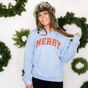 Merry (Varsity) - BASIC Fleece Little Mama Shirt Shop LLC