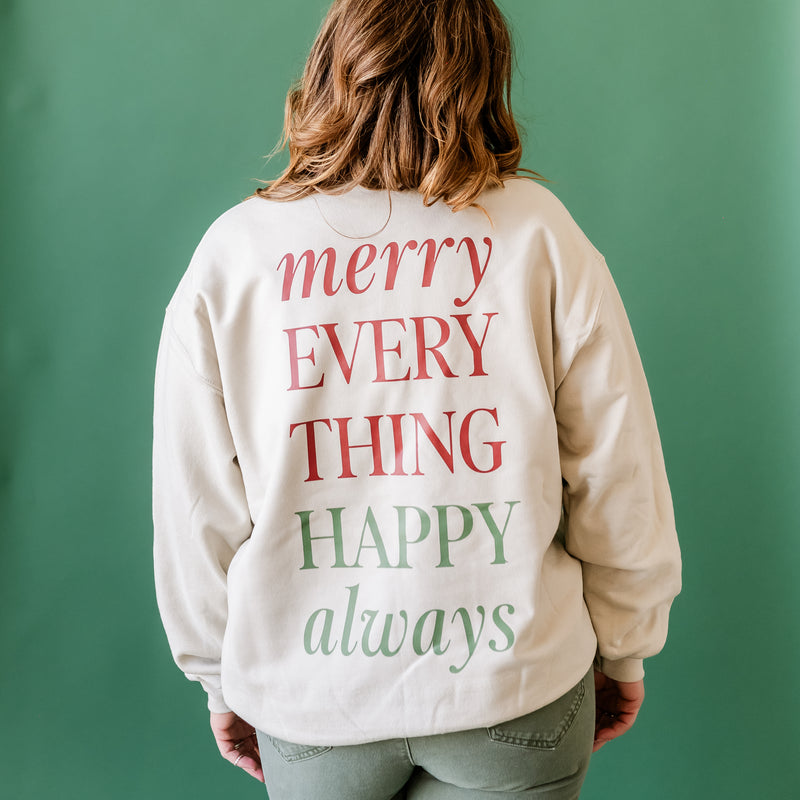 Merry Everything Happy Always (pf&b) - BASIC Fleece