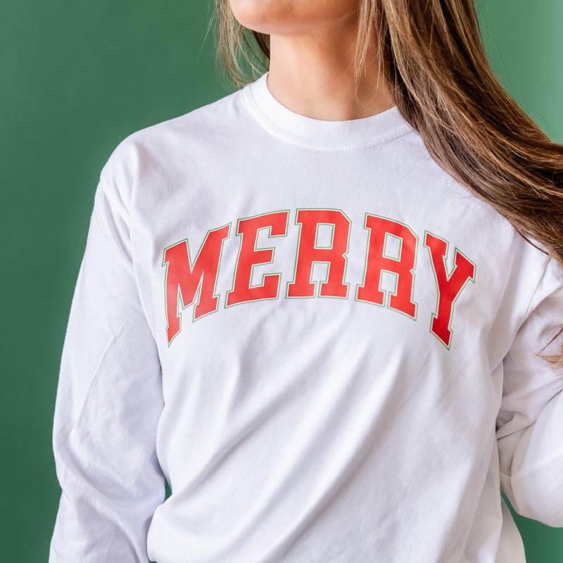 Merry (Varsity) - LONG SLEEVE Comfort Colors Tee